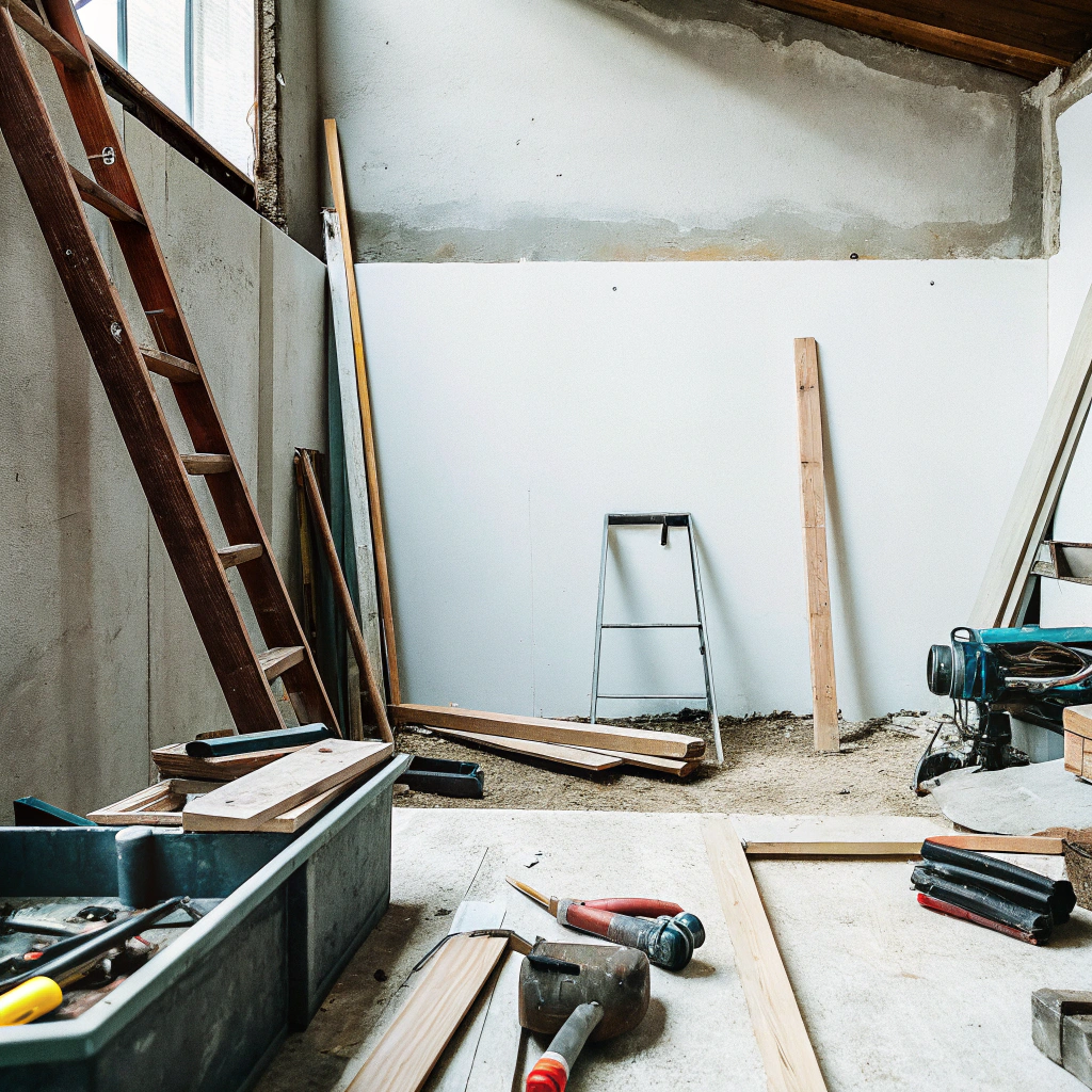 -carpenter-tools-inside-empty-basement-room