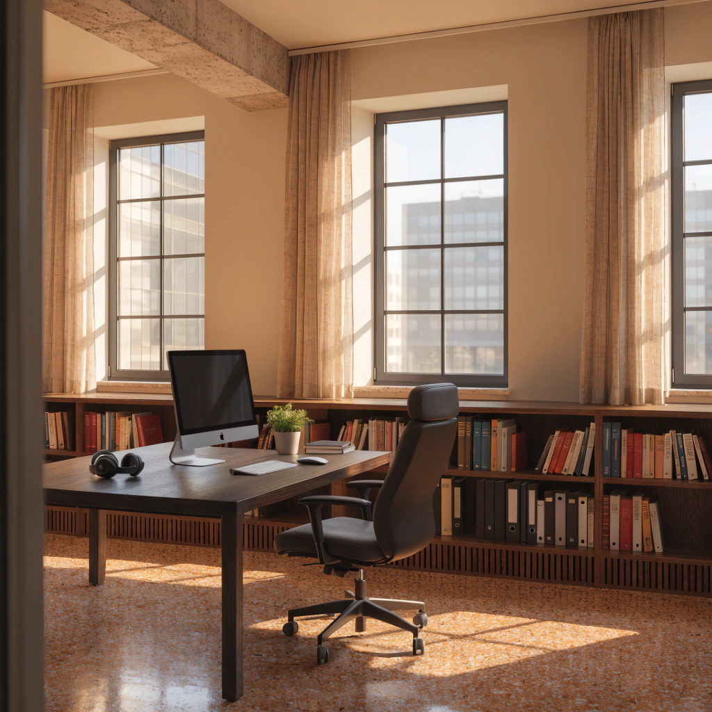 office-desk-with-computer-inside-office-with-book-