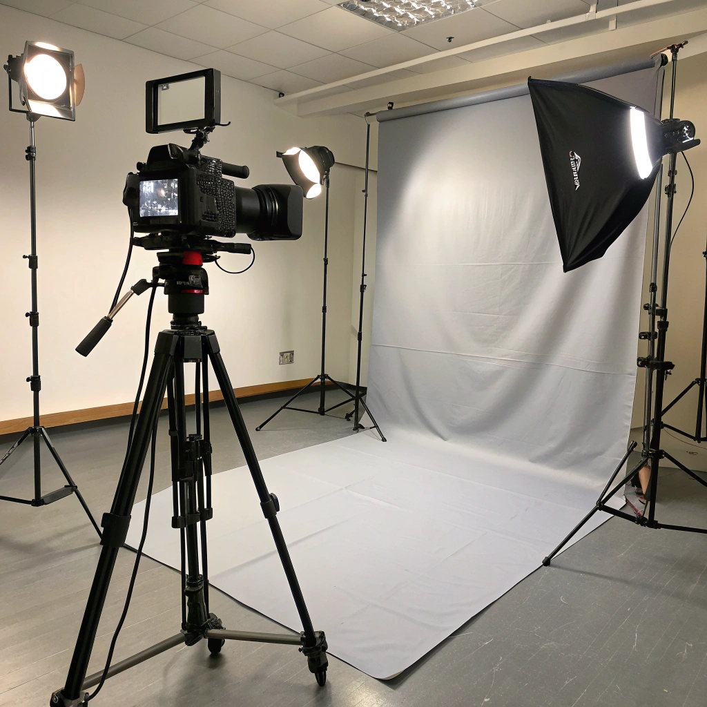 video-camera-with-light-set-inside-a-photo-studio